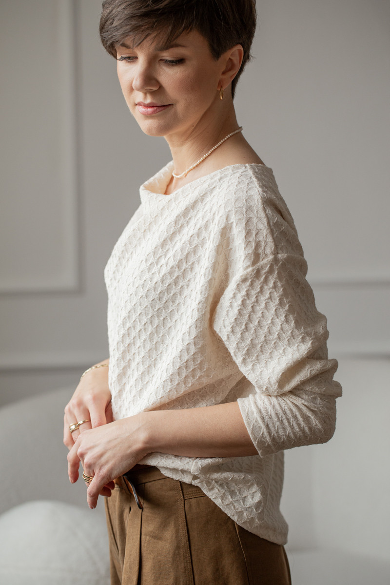 sweterek oversize 100% bawełny